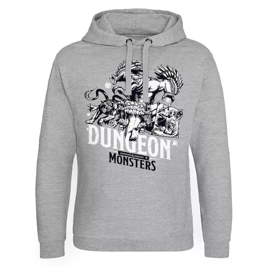 Licenza Ufficiale Dungeons & Dragons - Dungeon Monster Epic Felpa S-XXL Taglie