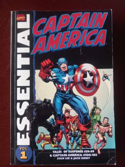 Essential Captain America, Vol. 1 (Marvel Essentials) - Paperback - FN