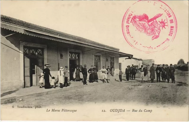 CPA AK MOROCCO OUDJDA Rue du Camp (31199)