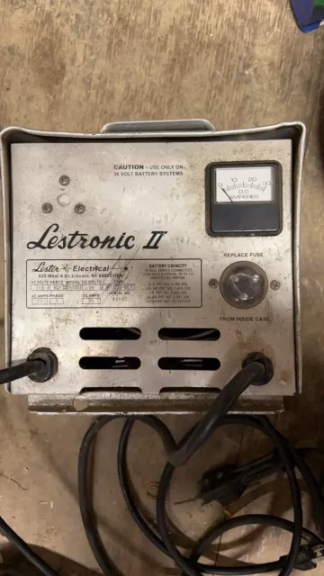Lestronic II 36 Volt Battery Charger - Untested