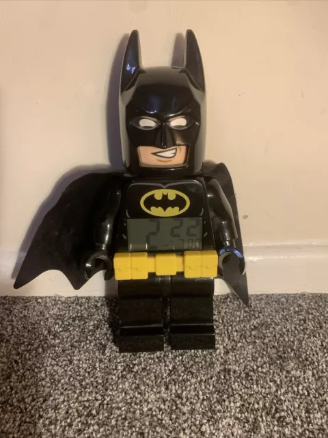 Lego Batman DC Comics Light Up Digital Alarm Clock Figure - The Batman Movie