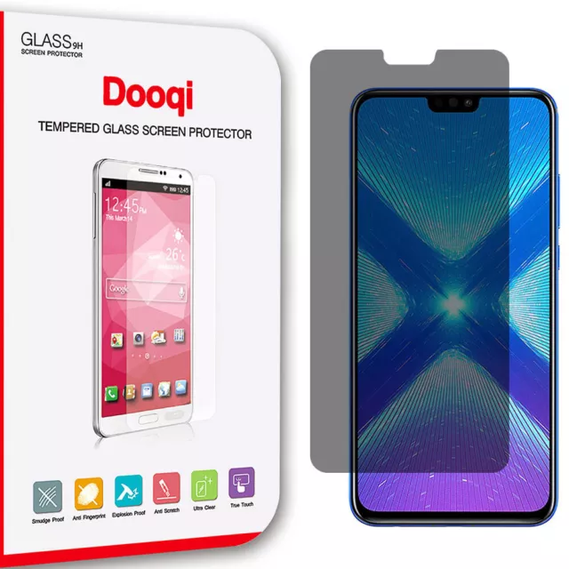 Dooqi For Huawei Honor 8X Privacy Anti-Spy Tempered Glass Screen Protector