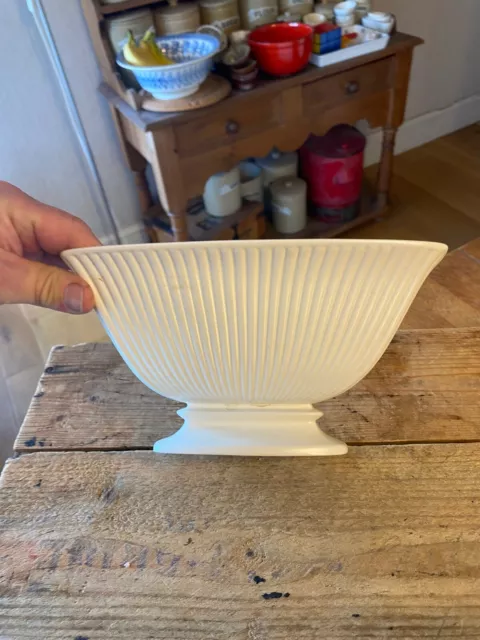 Vintage White Fluted Classic Wedgwood Mantle Vase – Great! –