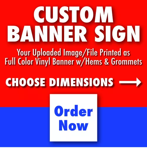 Custom Full Color Vinyl Banner - FREE SHIPPING!