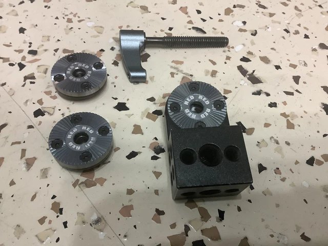 RED Digital Cinema Rosette Block and Wing nut With Rosette Caps