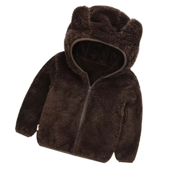 Cardigan Jacket Bear Ears Hooded Warm Bear Ears Hooded Plush Hoodie Kids