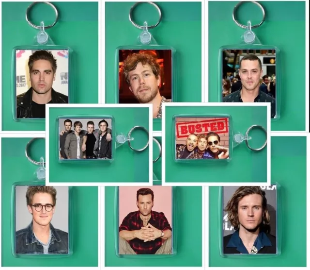 Mcbusted, Mcfly, Busted, Band Members, Photo Keyring, Bag tag