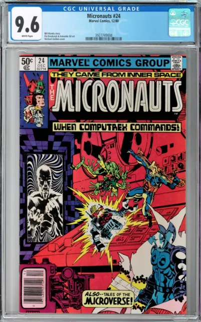 Micronauts #24 CGC 9.6 (Dec 1980, Marvel) Bill Mantlo, Tales of the Microverse