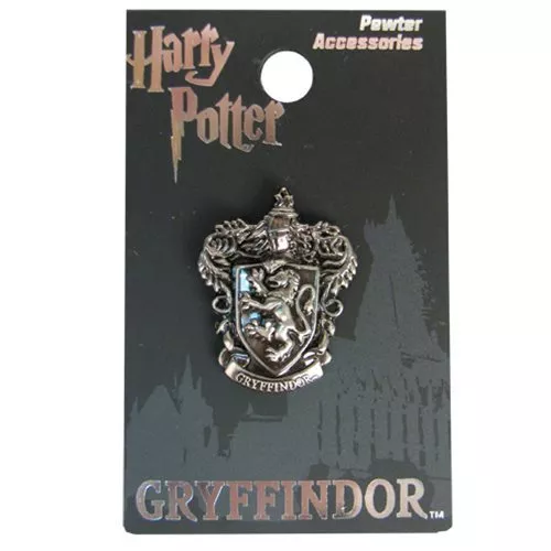 HARRY POTTER NEW * Gryffindor Crest * Pewter Lapel Pin Accessory Charm