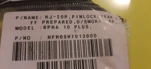 Visiera Casco  Hjc Hj-20P  Per Rpha 10 Plus Pinlock Fume'/Smoke Nuova 2