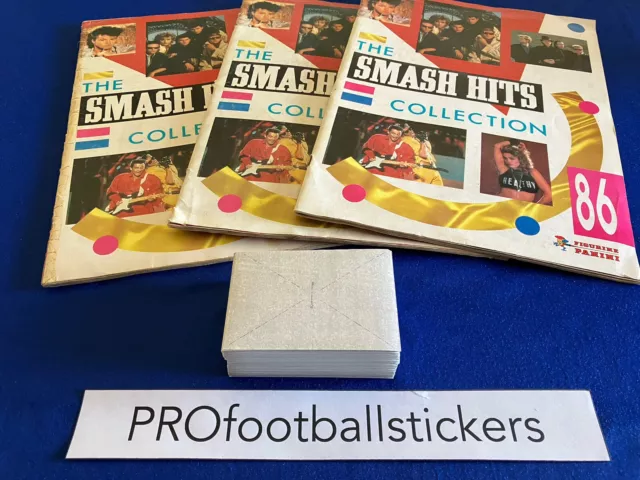 Panini Smash Hits 86 Collection 1986 album stickers Pick or choose your numbers
