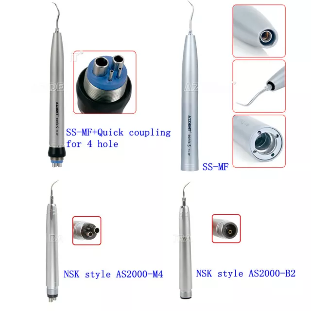 Dental Air Scaler Handpiece Sonic S Ultrasonic Scaler Quick Coupling For 4Holes 2