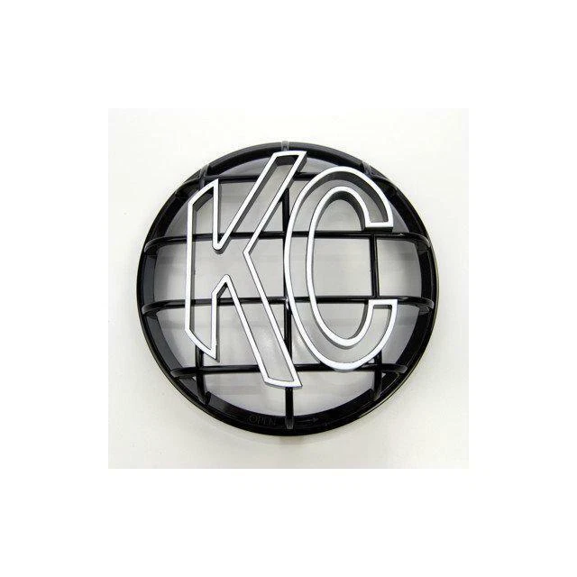 KC HiLites Grill 6" Black Apollo Stone Guard Single Headlight Guard - Each 7216