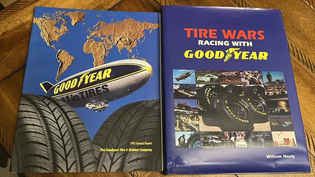 Vintage Goodyear Tire & Rubber Co Annual Report & Tire Wars Racing Book NICE