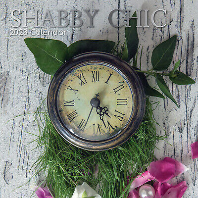 Shabby Chic - 2023 Square Wall Calendar 16 Month Lifestyle Planner New Year Gift