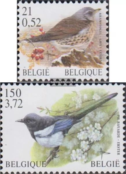 Belgique 3037y-3038y (complète edition) neuf avec gomme originale 2001 Oiseaux