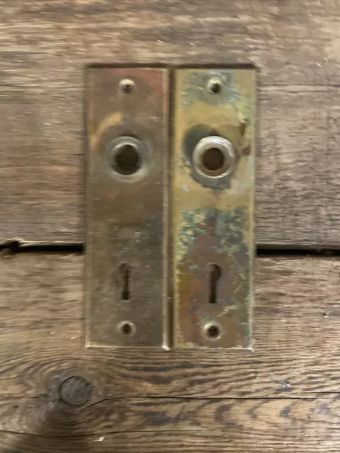 🏅PAIR Antique/Vintage Ornate Back Plate, Victorian, Art Deco, Door Hardware