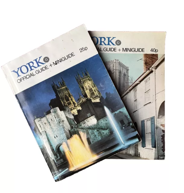 Vintage York Official Guide Books + Miniguide Paperback - C.1970s