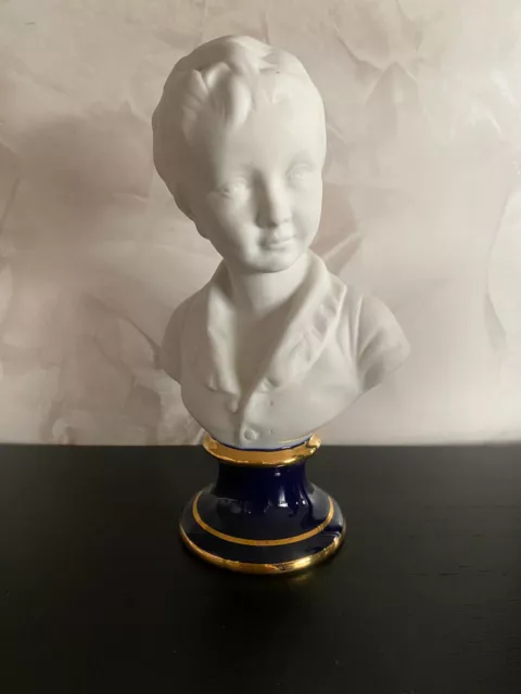 Buste Alexandre Brongiart D'apres Houdon. Biscuit, Porcelaine De Limoges Tharaud