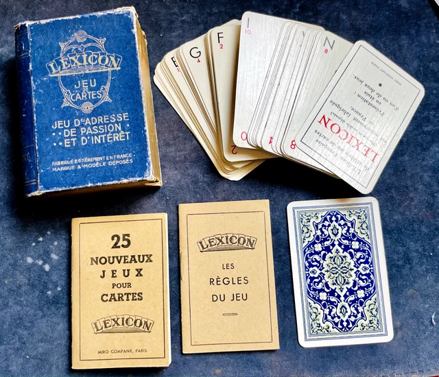 JEU DE CARTES Lexicon 1937 EUR 10,00 PicClick FR