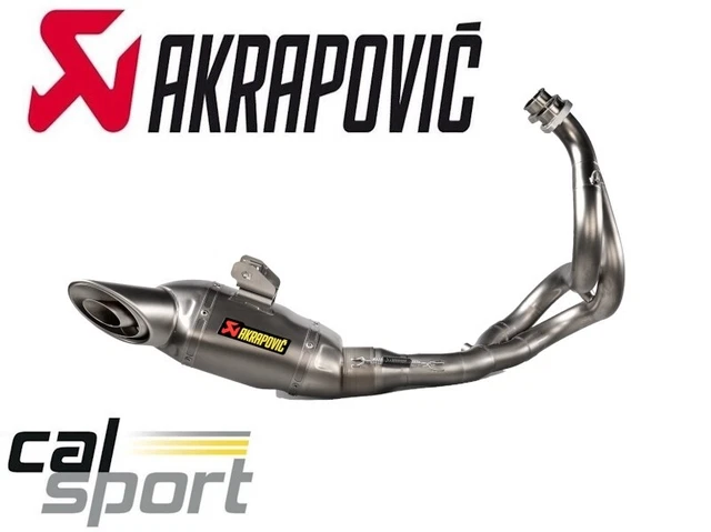 Akrapovic Kawasaki Z650 2023 Sistema Scarico Completo Fine Titanio Può Correre