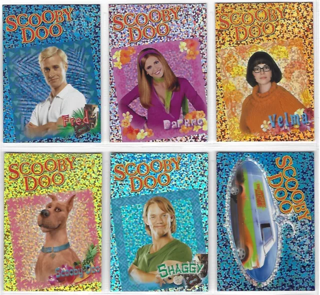 Scooby Doo Film - 12 Verfolgungskarten-Set - 6 Sparkly SP-1 -6 & 6 Linsen L-1-6 2