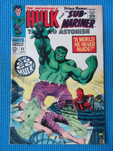 Tales To Astonish # 95 - (Vf) -Hulk/Sub-Mariner-High Evolutionary-The Plunderer