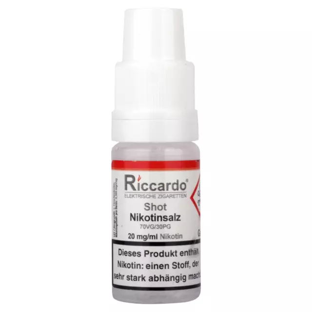 E Liquid - Riccardo- Nikotin Shot - 10 ml - 20 mg/ml Nikotinsalz - eLiquid