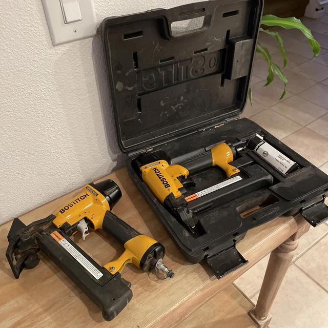 BOSTITCH MAGNESIUM BT200 18 Gauge Brad Nailer With Case 2 Nail Guns 50