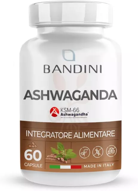 ® Ashwagandha KSM-66® 100% Vegan (60 Capsule) - Qualità Premium KSM-66 Pura - In