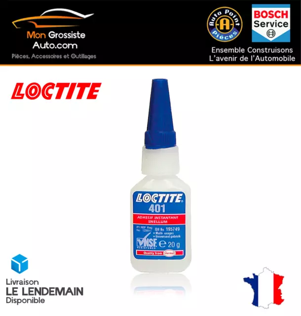 LOCTITE 401 Adhésif Instantané Colle 3 Secondes 20g