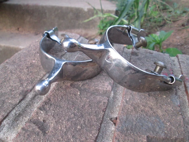 Vintage Pair Of  Metal Cowboy Spurs