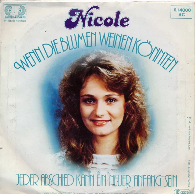 Wenn die Blumen weinen könnten - Nicole - Single 7" Vinyl 53/05
