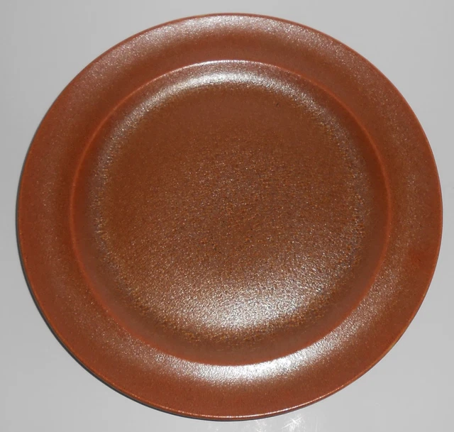 Homer Laughlin Pottery China Wells Art Glaze Rust 9-7/8'' Plate