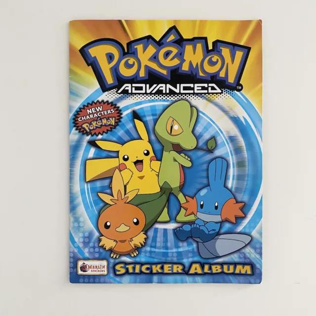 Pokemon Advanced Vintage 2004 Merlin Sticker Book - With Poster