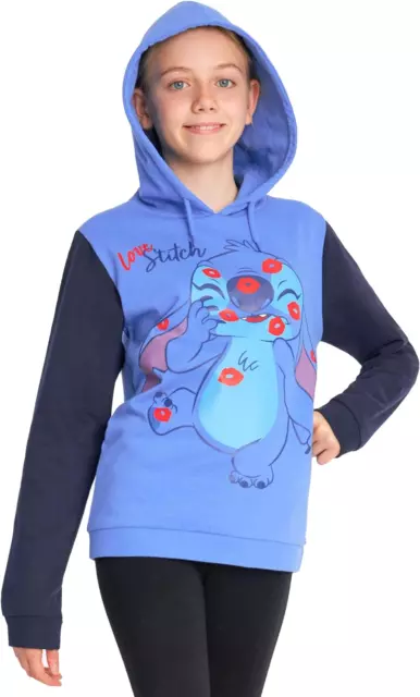 Felpe Con Cappuccio per Bambine E Ragazze, Felpa Stitch, Abbigliamento Bambina R