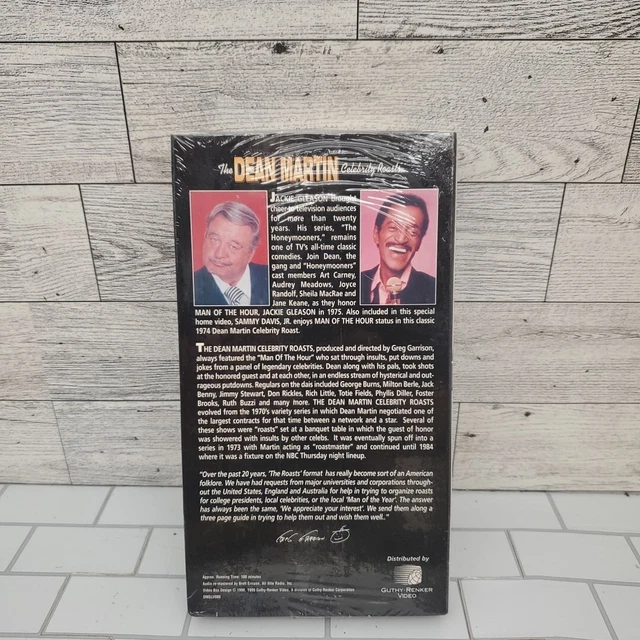 DEAN MARTIN CELEBRITY Roasts VHS Jackie Gleason & Sammy Davis JR. 3.