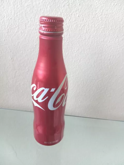 Coca Cola Coke Red Aluminum Collectible 8.5oz Bottle 2011 Empty