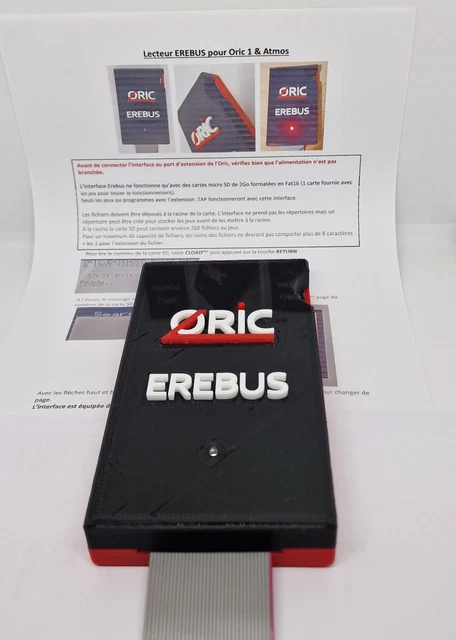 Lecteur EREBUS Pour ORIC / ORIC ATMOS (Firmware V2) – Neuf