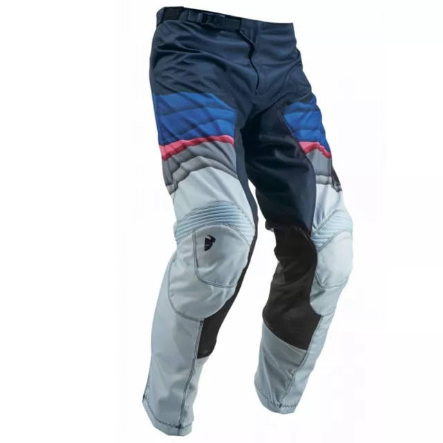 THOR Pulse Women Motocross Pants Blue Pink Enduro Crosspants Quad ATV MX