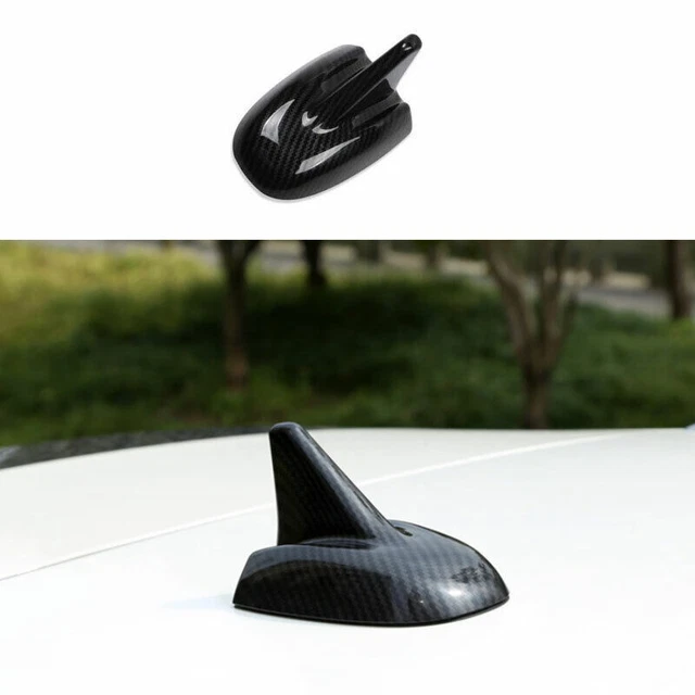 For Maserati Levante 17-21 ABS Carbon Fiber Shark Fin Antenna Aerial Cover Trim