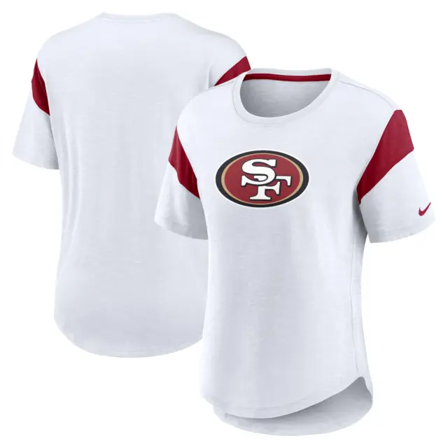 San Francisco 49ers T-Shirt (Größe XL) Damen Nike NFL Slun Mode Top - Neu