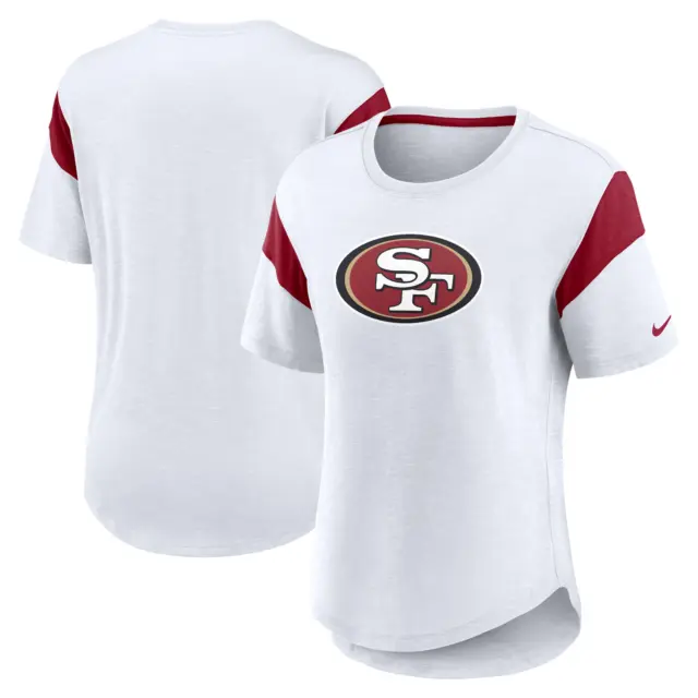 T-shirt donna San Francisco 49ers (taglia XL) Nike NFL Slun Fashion Top - Nuova