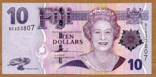 FIJI - 10 DOLLARS - ND2007 - PREFIX DC - P111a - UNCIRCULATED