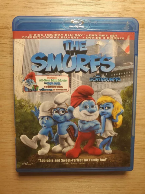 The Smurfs (Blu-ray Disc, 2011, 3-Disc Set,