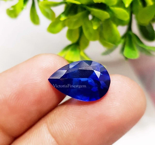 Perline Di Pietra Preziosa Di Zaffiro Naturale Autentico 6-7 Mm Blu - Foto 6