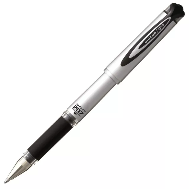 65800 Uni-Ball Signo Gel Impact 207 Rollerball Pen, 1.0mm Bold, Black, Pack of 1