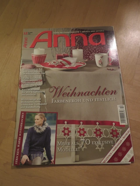 Heft ANNA Spass mit Handarbeiten Weihnachten Sticken + Stricken