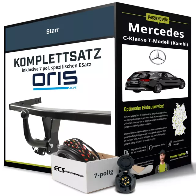 Anhängerkupplung ORIS starr für MERCEDES C T-Modell +E-Satz Kit NEU AHK