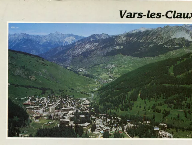 Carte VARS LES CLAUX Vue générale aérienne